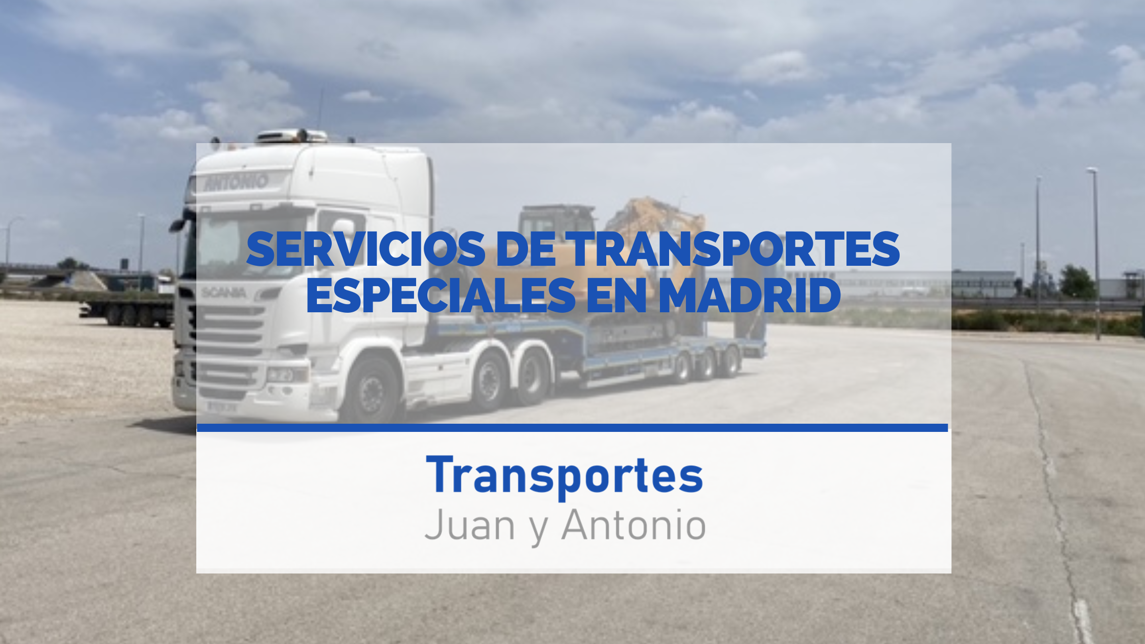 servicio transportes especiales madrid