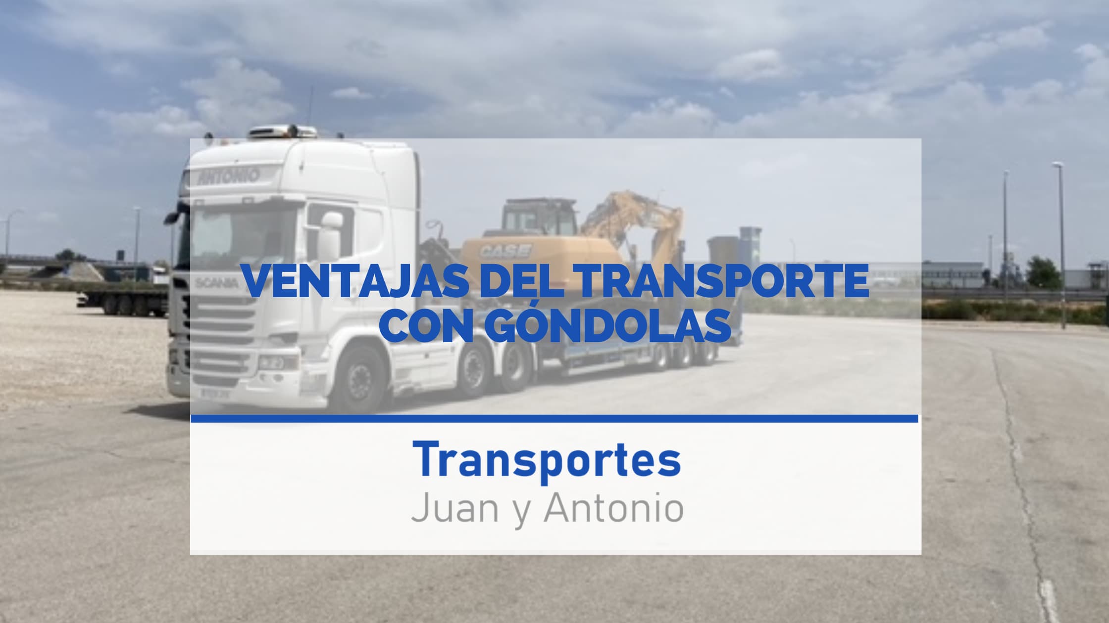 gondola transporte madrid